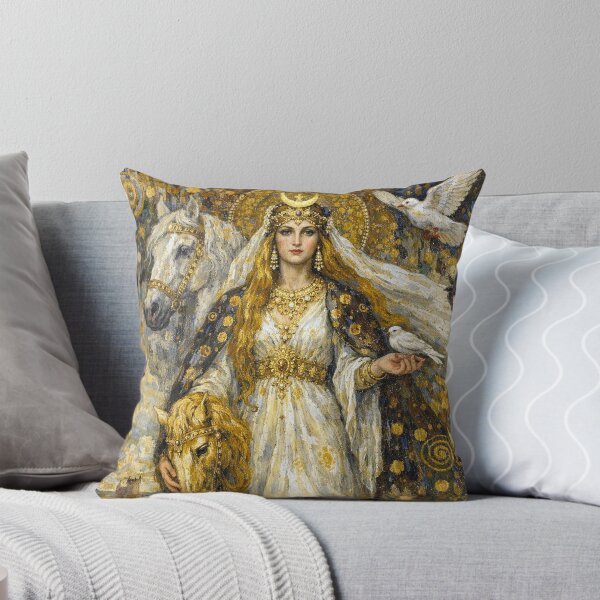 Item preview, Rhiannon Celtic Goddess of horses Painting. designed and sold by GalleryKauffeld.