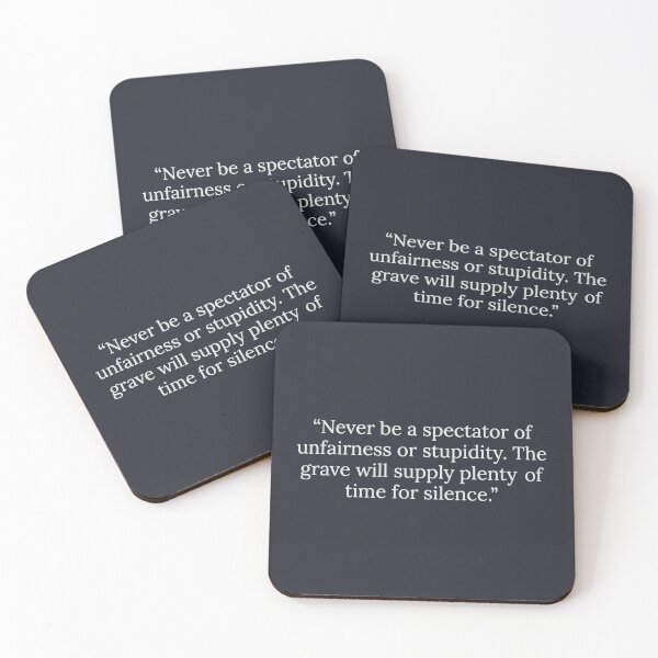 Item preview, Never Be A Spectator Of Unfairness Or Stupidity designed and sold by HowToCanadian.