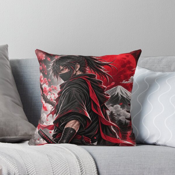 Item preview, Dark Samurai Anime Warrior – Japanese Ronin Red Moon designed and sold by Lumvero.