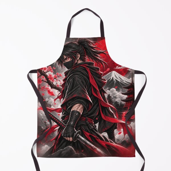 Item preview, Dark Samurai Anime Warrior – Japanese Ronin Red Moon designed and sold by Lumvero.