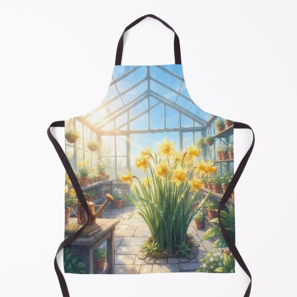 Item preview, January Birth Flower: Golden Daffodil Morning in the Greenhouse designed and sold by SOOstudio73.