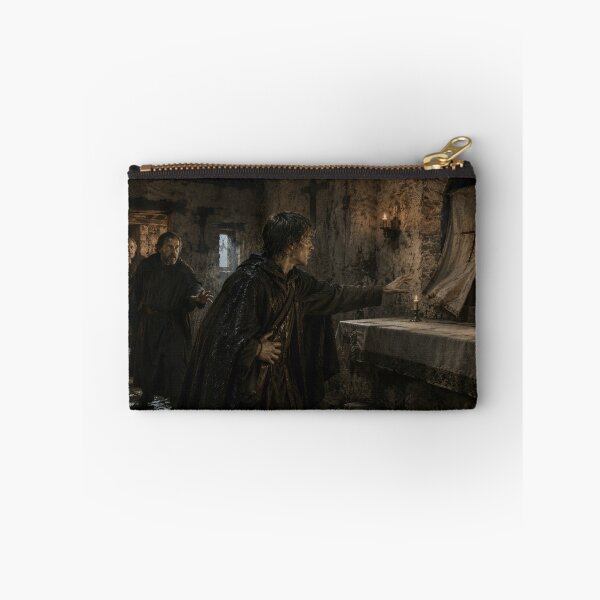 Item preview, Anglo-Saxon Relic Hunter in an Ancient Church | Dark Medieval Historical Fantasy Art | Viking Age Sacred Mystery Print designed and sold by Element Horizon Studio.