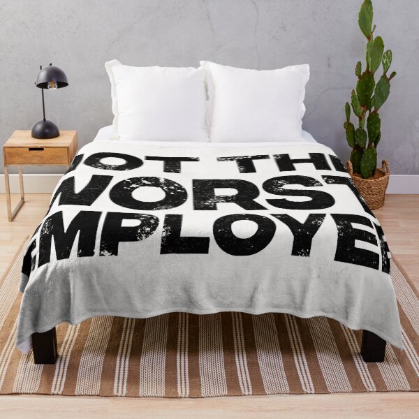 Item preview, Not the Worst Employee funny slogan design Fun designed and sold by barefootmk.