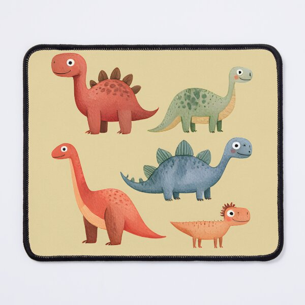 Item preview, Cute Watercolor Dinosaurs – Colorful Prehistoric Friends designed and sold by KAM-KAM-STORE.