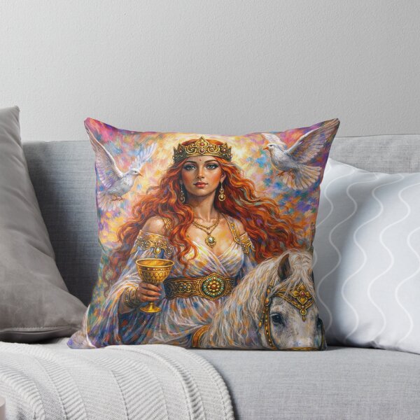 Item preview, Rhiannon Celtic Goddess of horses Painting. designed and sold by GalleryKauffeld.