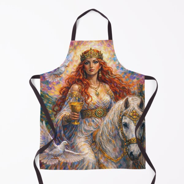 Item preview, Rhiannon Celtic Goddess of horses Painting. designed and sold by GalleryKauffeld.