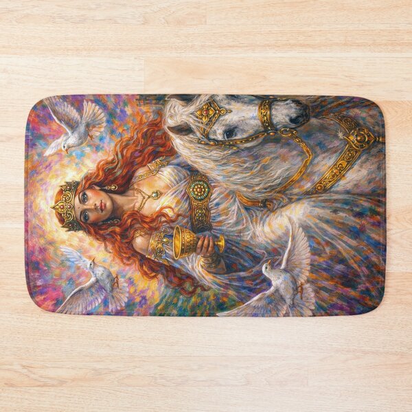 Item preview, Rhiannon Celtic Goddess of horses Painting. designed and sold by GalleryKauffeld.
