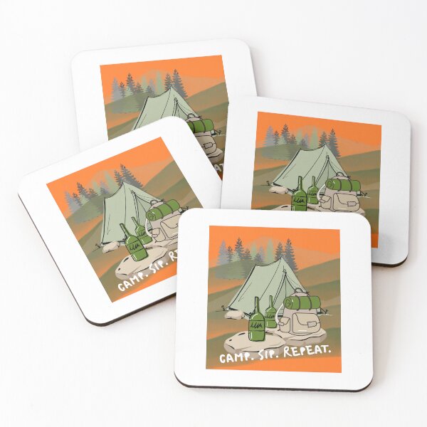 Item preview, Camp Sip Repeat – Camping Adventure designed and sold by baskamade.