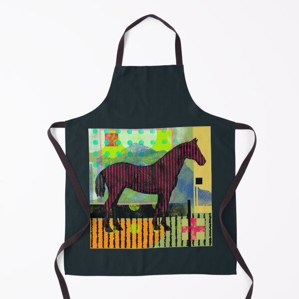 Item preview, Abstract Glitch Horse in Geometric Landscape #2 designed and sold by MikZviagin.