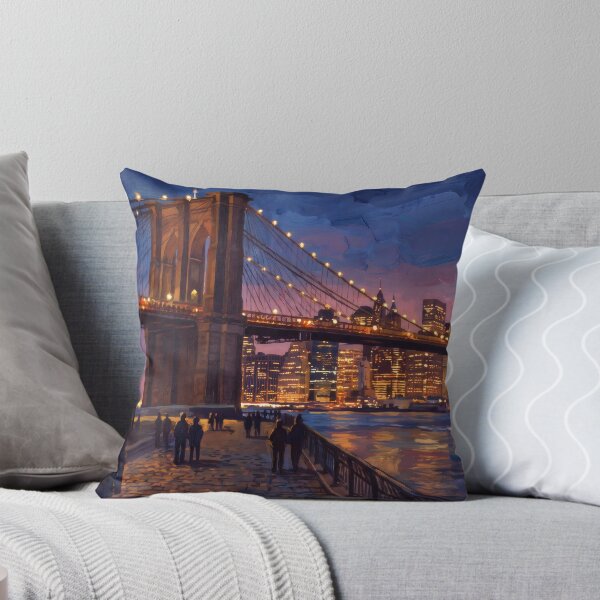Item preview, Brooklyn Bridge and Manhattan Skyline at Dusk designed and sold by RedPeaStudio.