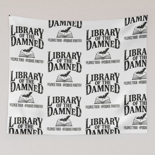 Item preview, Library Of The Damned Spooky Gothic Bookish Aesthetic Reader Horror Literature designed and sold by raedattia.