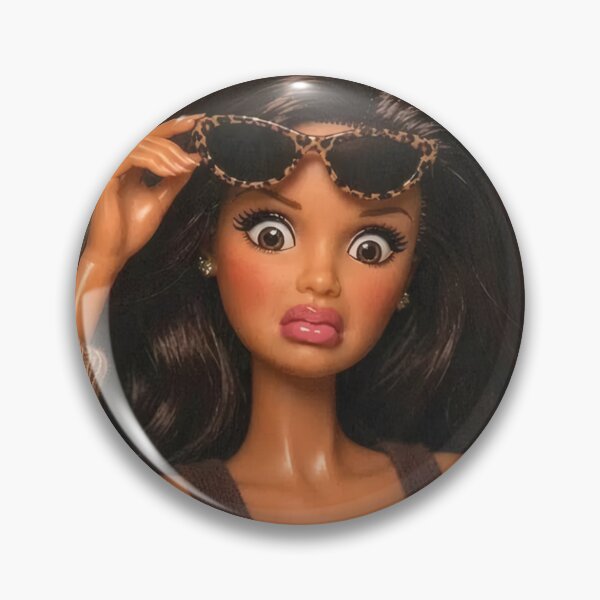Item preview, Shocked Brunette Doll Sunglasses Reaction Funny Meme designed and sold by Devilians92.