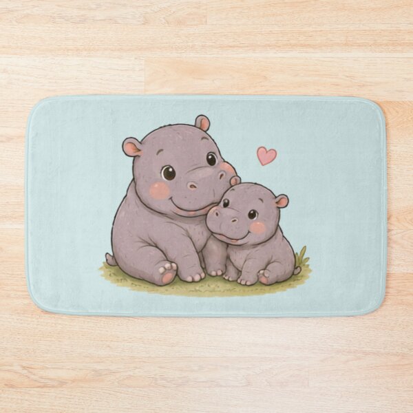 Item preview, Mum & Bay Hippos designed and sold by MellowMunchkins.