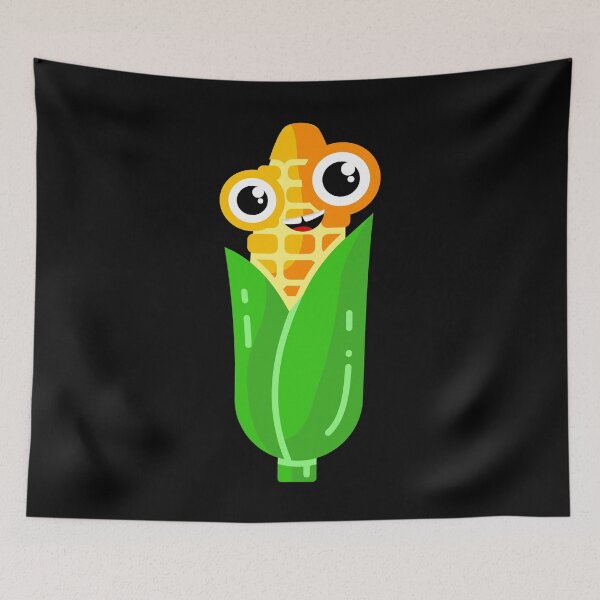 Item preview, Cute Kawaii Corn Character Illustration designed and sold by chaaval.