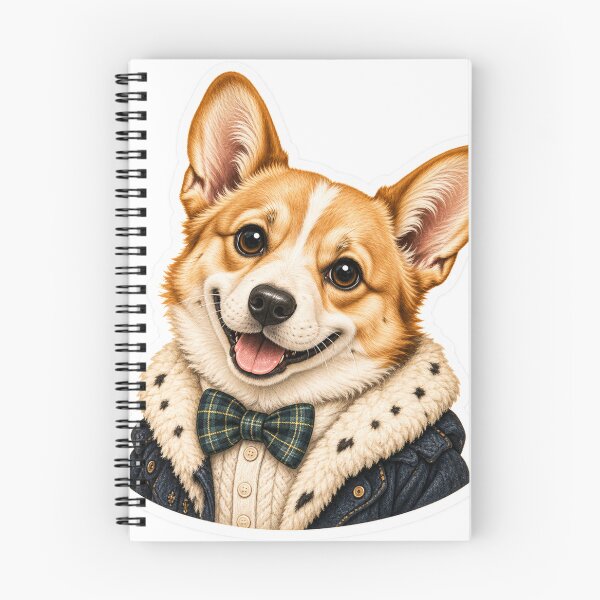 Item preview, Cute Corgi Gentleman – Vintage Preppy Dog Portrait Sticker designed and sold by ChicClicker.