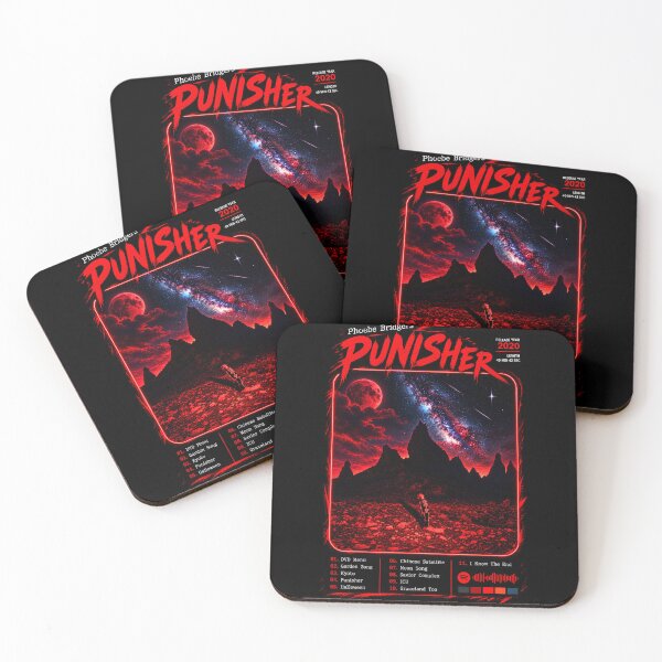 Item preview, Phoebe Bridgers Punisher Tracklist Album Art | Red Moon Cosmic Landscape designed and sold by Artify Works.