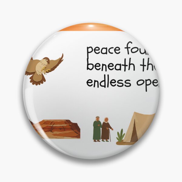 Item preview, Peace Found Beneath Endless Open Sky Desert Art designed and sold by NourArtCorner.