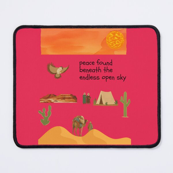 Item preview, Peace Found Beneath Endless Open Sky Desert Art designed and sold by NourArtCorner.
