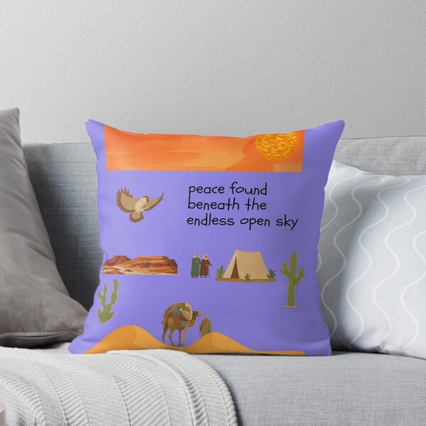 Item preview, Peace Found Beneath Endless Open Sky Desert Art designed and sold by NourArtCorner.