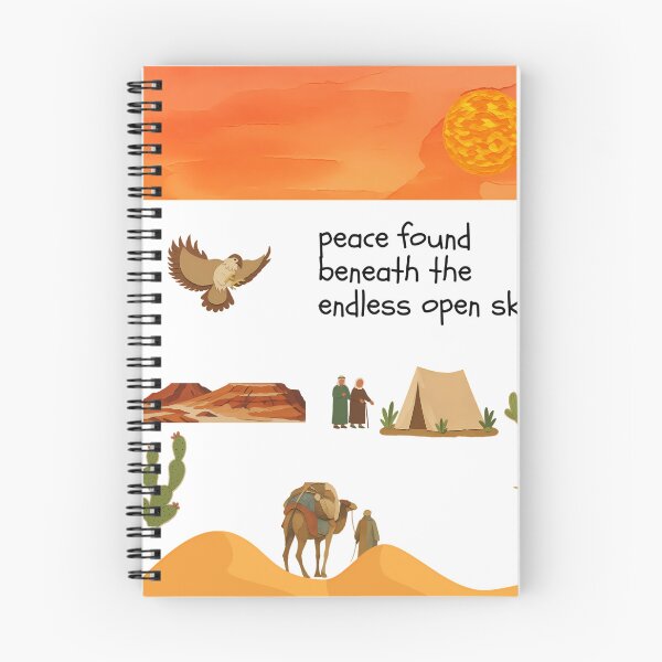 Item preview, Peace Found Beneath Endless Open Sky Desert Art designed and sold by NourArtCorner.