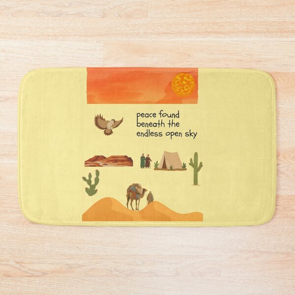 Item preview, Peace Found Beneath Endless Open Sky Desert Art designed and sold by NourArtCorner.