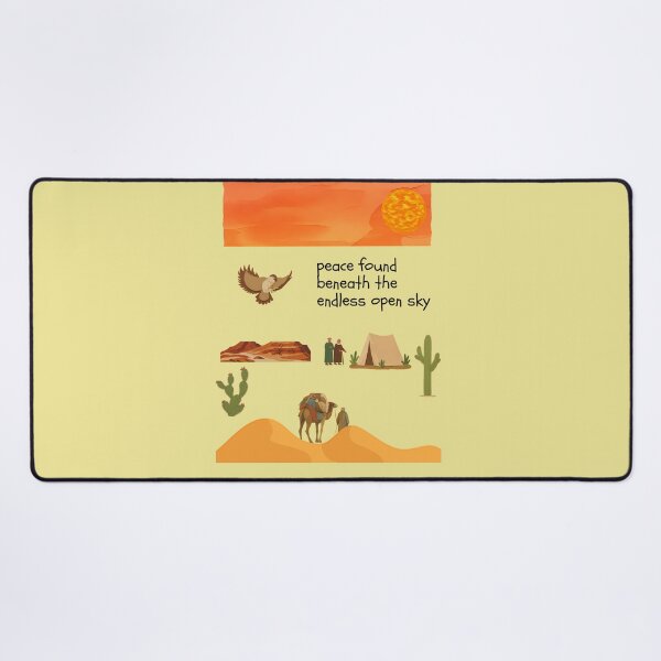 Item preview, Peace Found Beneath Endless Open Sky Desert Art designed and sold by NourArtCorner.