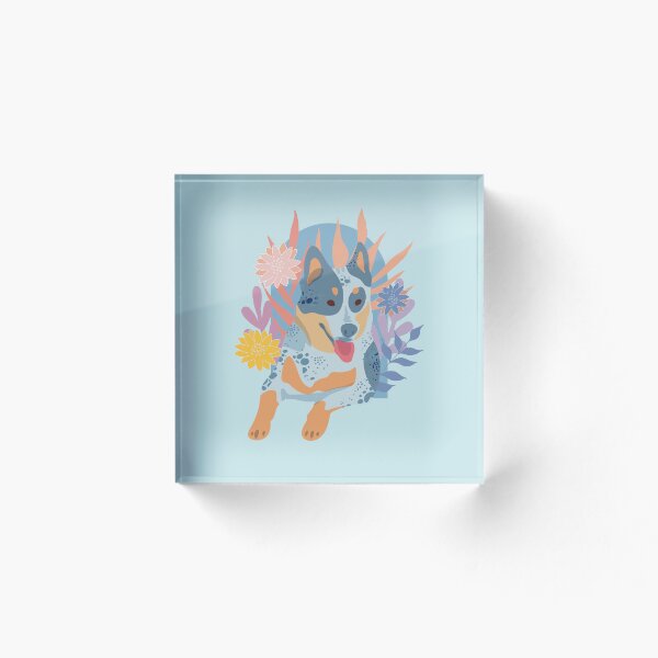 Item preview, Botanical Australian Cattle Dog designed and sold by IvysCreativityHouse.