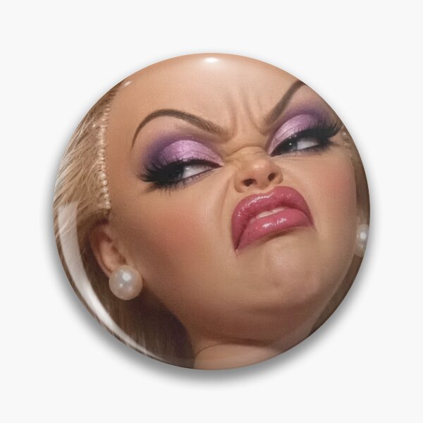 Item preview, Funny Stank Face Blonde Doll Cringe Reaction Meme designed and sold by Devilians92.