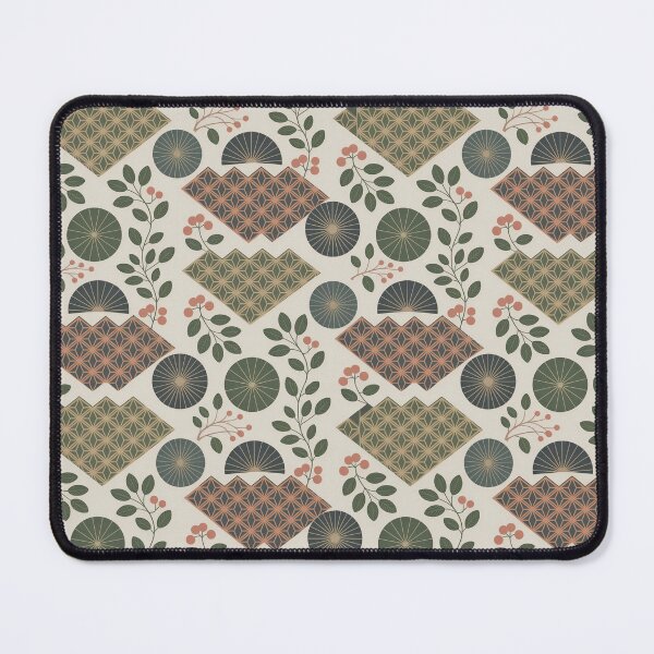 Item preview, Modern Japanese Wagara Botanical Pattern – Elegant Seamless Japanese Floral Design designed and sold by Tamas Das.
