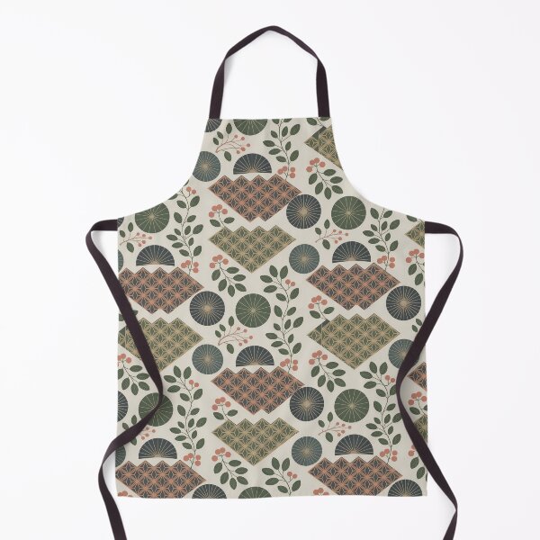 Item preview, Modern Japanese Wagara Botanical Pattern – Elegant Seamless Japanese Floral Design designed and sold by Tamas Das.