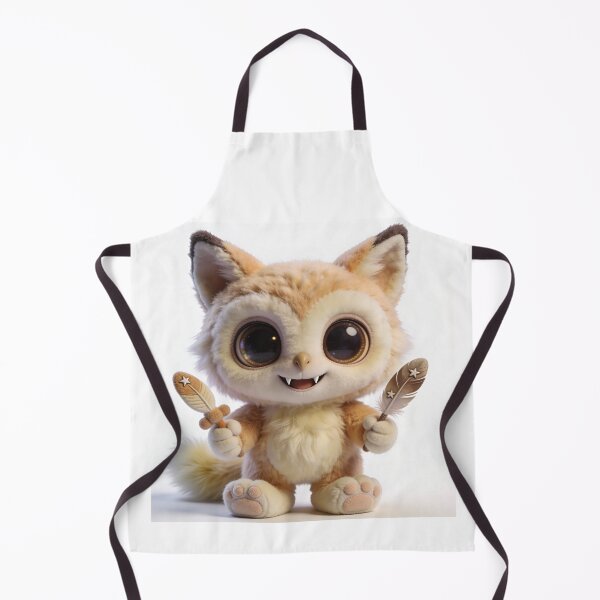 Item preview, Fobbo The Fluffy Woodland Alien - Cute Beige Plush Monster designed and sold by Mementoo.