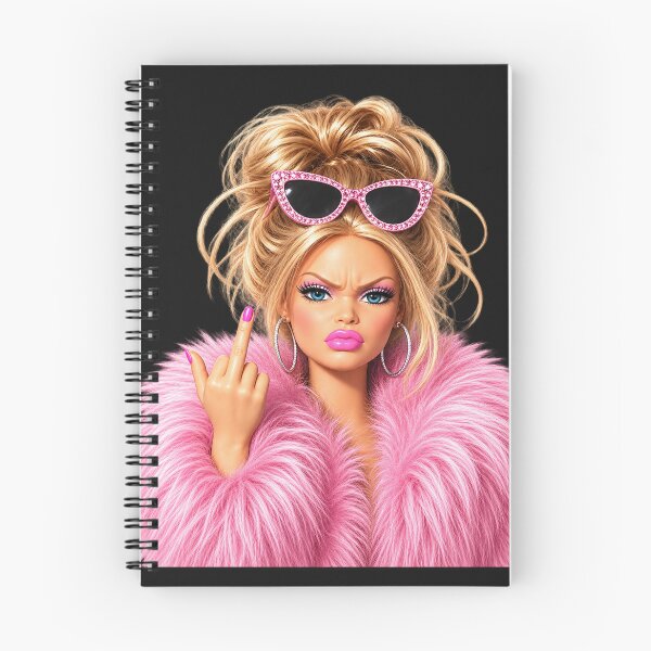 Item preview, Pink Fur Coat Sassy Doll Middle Finger Meme designed and sold by Devilians92.