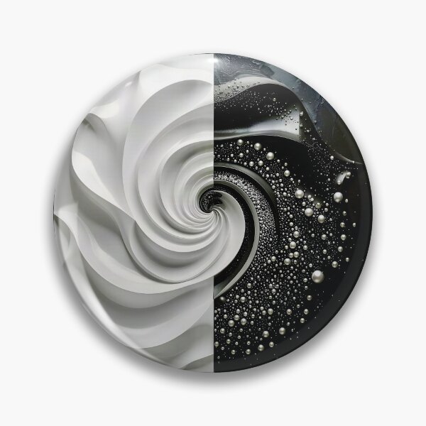 Item preview, Abstract Black and White Spiral designed and sold by Vicky Brago-Mitchell®.