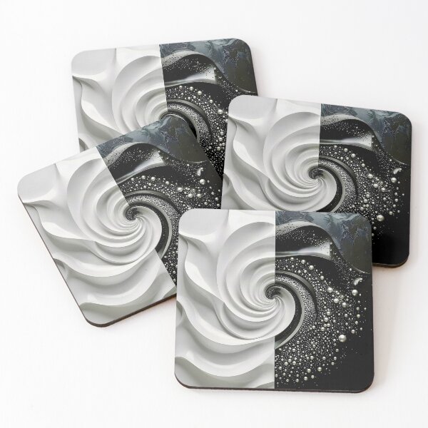 Item preview, Abstract Black and White Spiral designed and sold by Vicky Brago-Mitchell®.