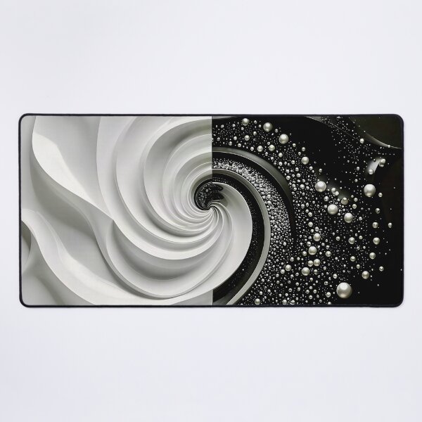 Item preview, Abstract Black and White Spiral designed and sold by Vicky Brago-Mitchell®.