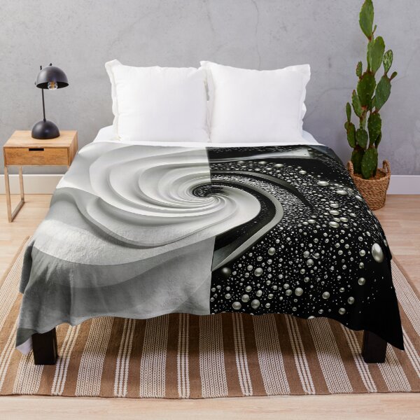 Item preview, Abstract Black and White Spiral designed and sold by Vicky Brago-Mitchell®.