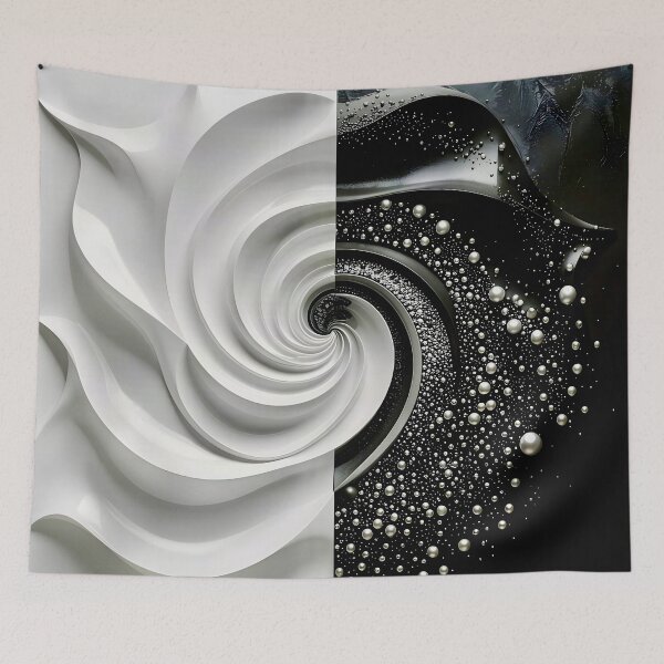 Item preview, Abstract Black and White Spiral designed and sold by Vicky Brago-Mitchell®.