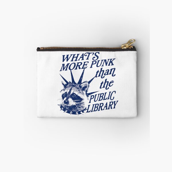 Item preview, Whats more punk than the public library, Support Public Libraries, vintage funny raccoon designed and sold by dariakustocr.