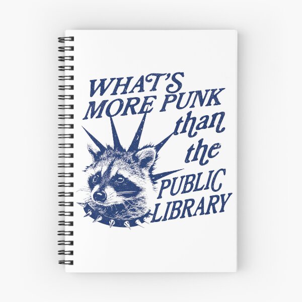Item preview, Whats more punk than the public library, Support Public Libraries, vintage funny raccoon designed and sold by dariakustocr.