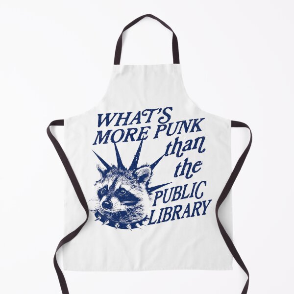 Item preview, Whats more punk than the public library, Support Public Libraries, vintage funny raccoon designed and sold by dariakustocr.