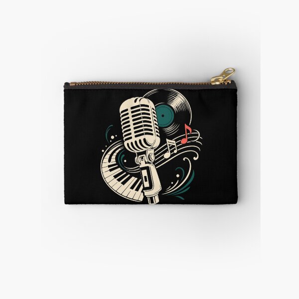 Item preview, Microphone with record and piano music vintage designed and sold by Christine Krahl.