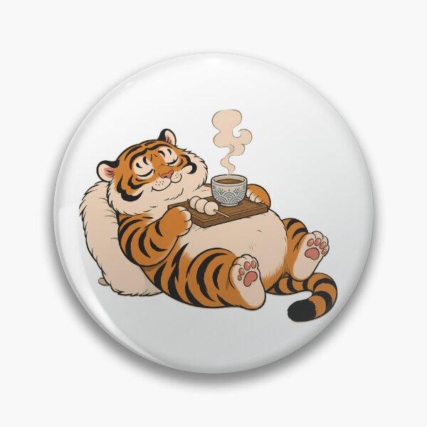 Item preview, Cozy Chubby Tiger Japanese Tea Dango designed and sold by aigcx.