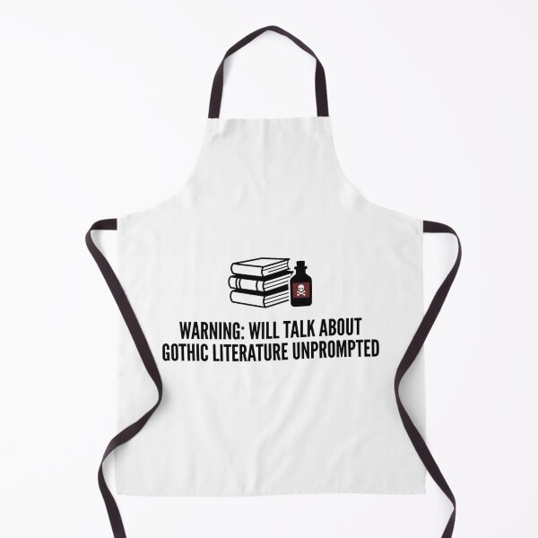 Item preview, Warning Will Talk About Gothic Literature Unprompted Funny Reader Quote Dark Academia Aesthetic designed and sold by raedattia.