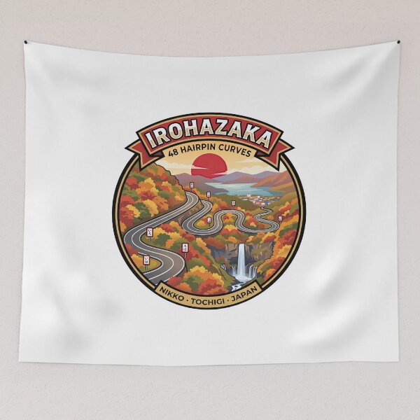 Item preview, Irohazaka Japan Scenic Mountain Road designed and sold by enzoade.
