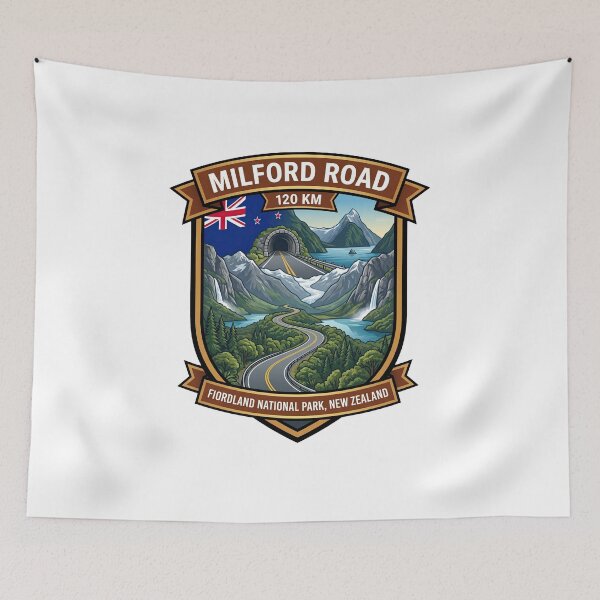 Item preview, Milford Road Fiordland National Park designed and sold by enzoade.