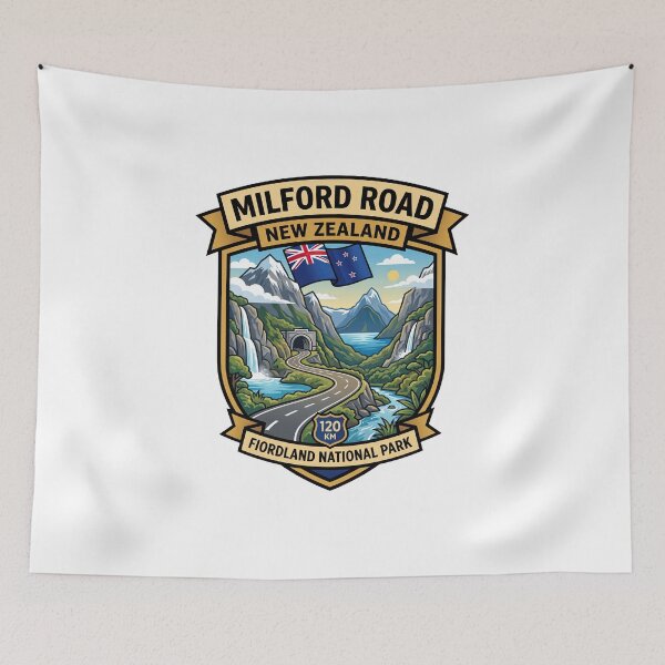 Item preview, Milford Road South Island Scenic Highway designed and sold by enzoade.