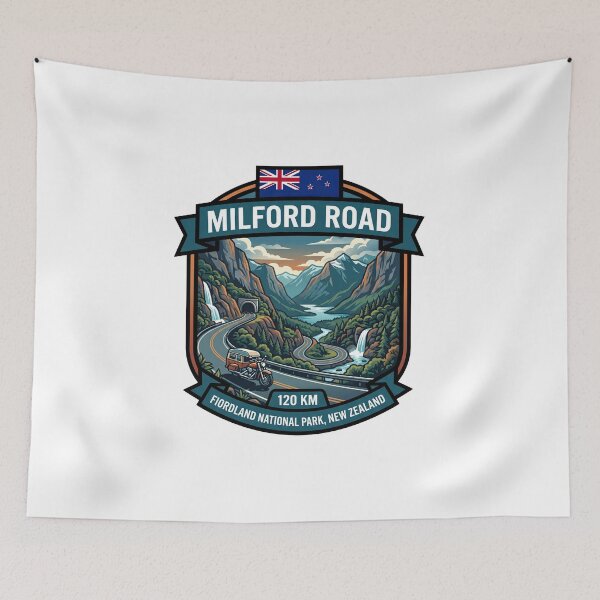 Item preview, Milford Road Fiordland Mountain Drive designed and sold by enzoade.