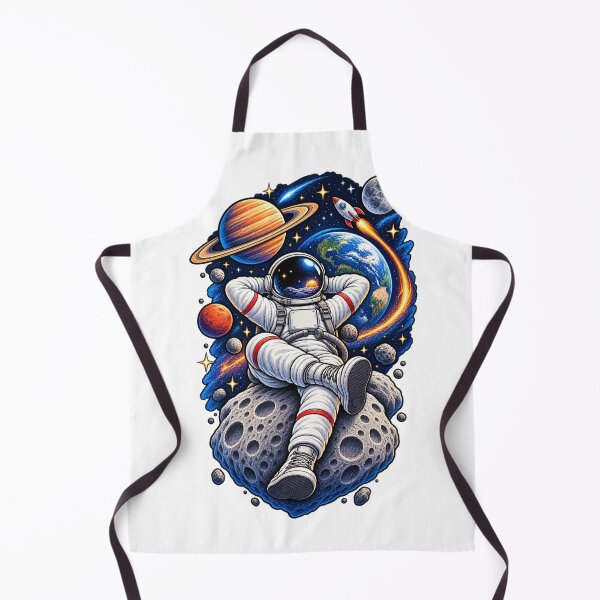 Item preview, Cosmic Astronaut Adventure – Retro Space Illustration T-Shirt Design designed and sold by LarkLeaf.
