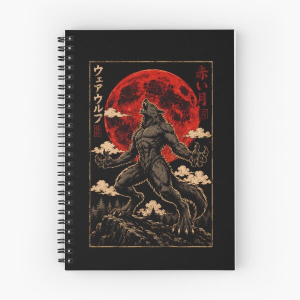 Item preview, Fierce werewolf howling at the blood moon designed and sold by rafaeltto.