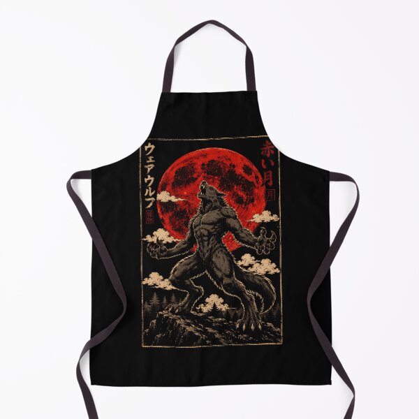 Item preview, Fierce werewolf howling at the blood moon designed and sold by rafaeltto.